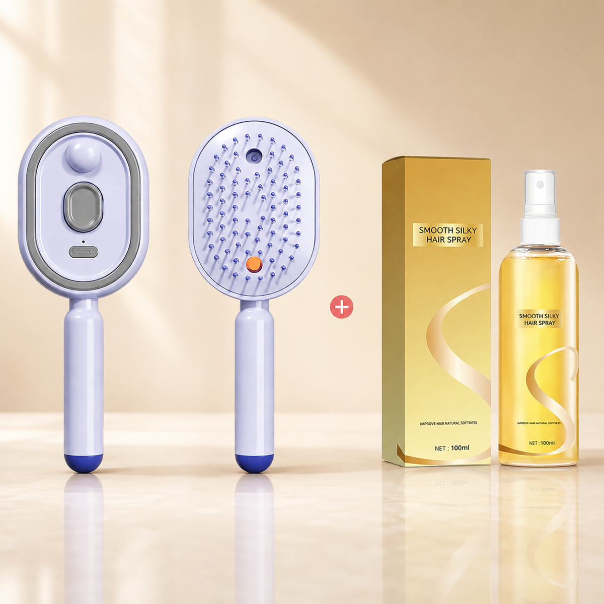 Oliron MistComb™ - Electric Spray & Scalp Massage Hair Brush