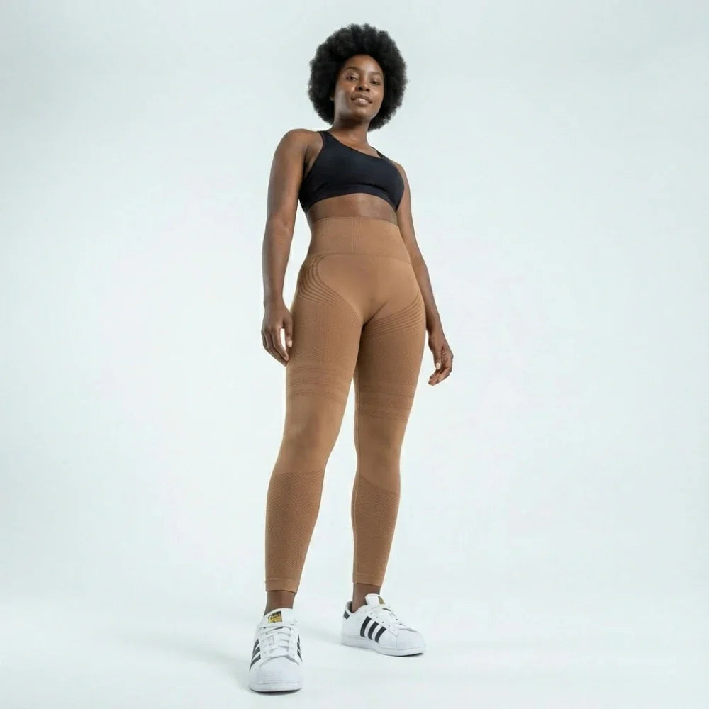 Oliron ShapeFlex™ 3D Leggings - Brown Coffee