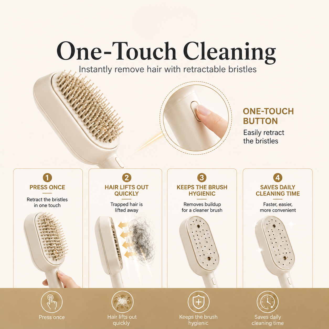 Oliron MistComb™ - Electric Spray & Scalp Massage Hair Brush