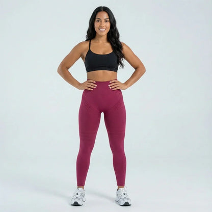 Oliron ShapeFlex™ 3D Leggings - Burgundy