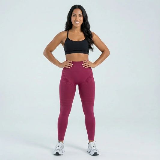 Oliron ShapeFlex™ 3D Leggings - Burgundy
