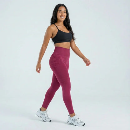 Oliron ShapeFlex™ 3D Leggings - Burgundy
