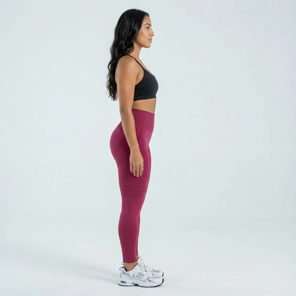 Oliron ShapeFlex™ 3D Leggings - Burgundy