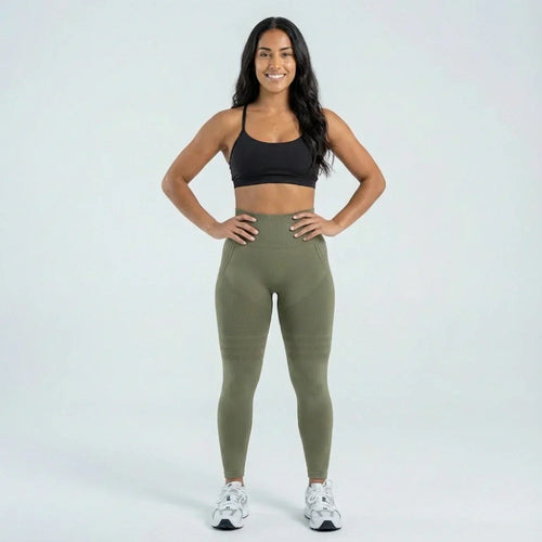 Oliron ShapeFlex™ 3D Leggings - Army Green