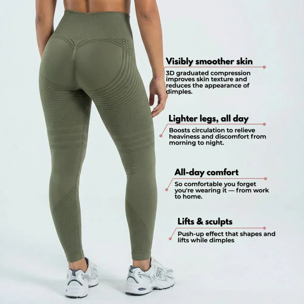 Oliron ShapeFlex™ 3D Leggings - Army Green