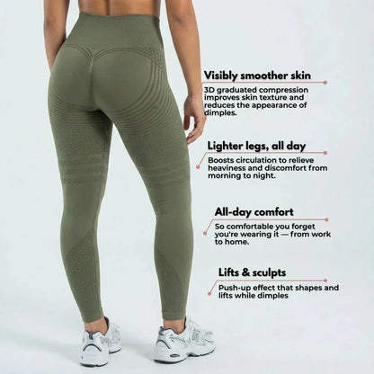 Oliron ShapeFlex™ 3D Leggings - Army Green