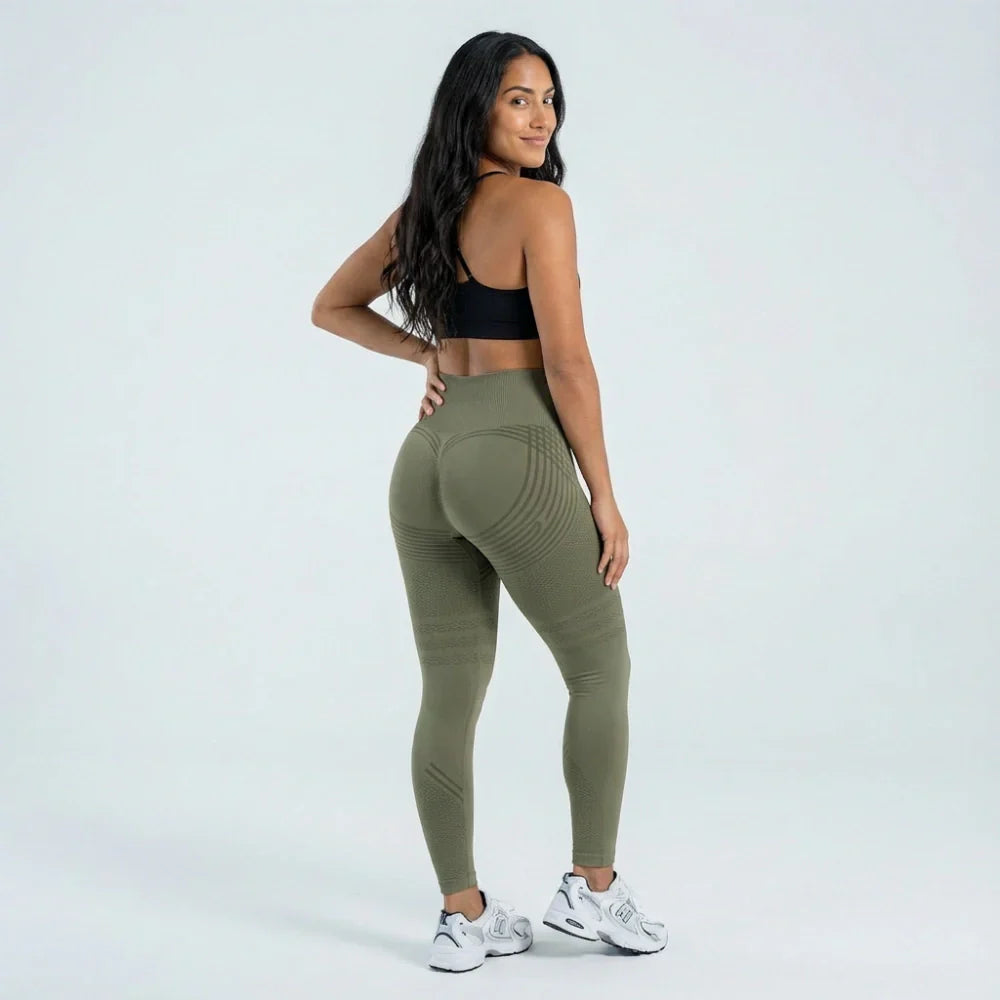 Oliron ShapeFlex™ 3D Leggings - Army Green