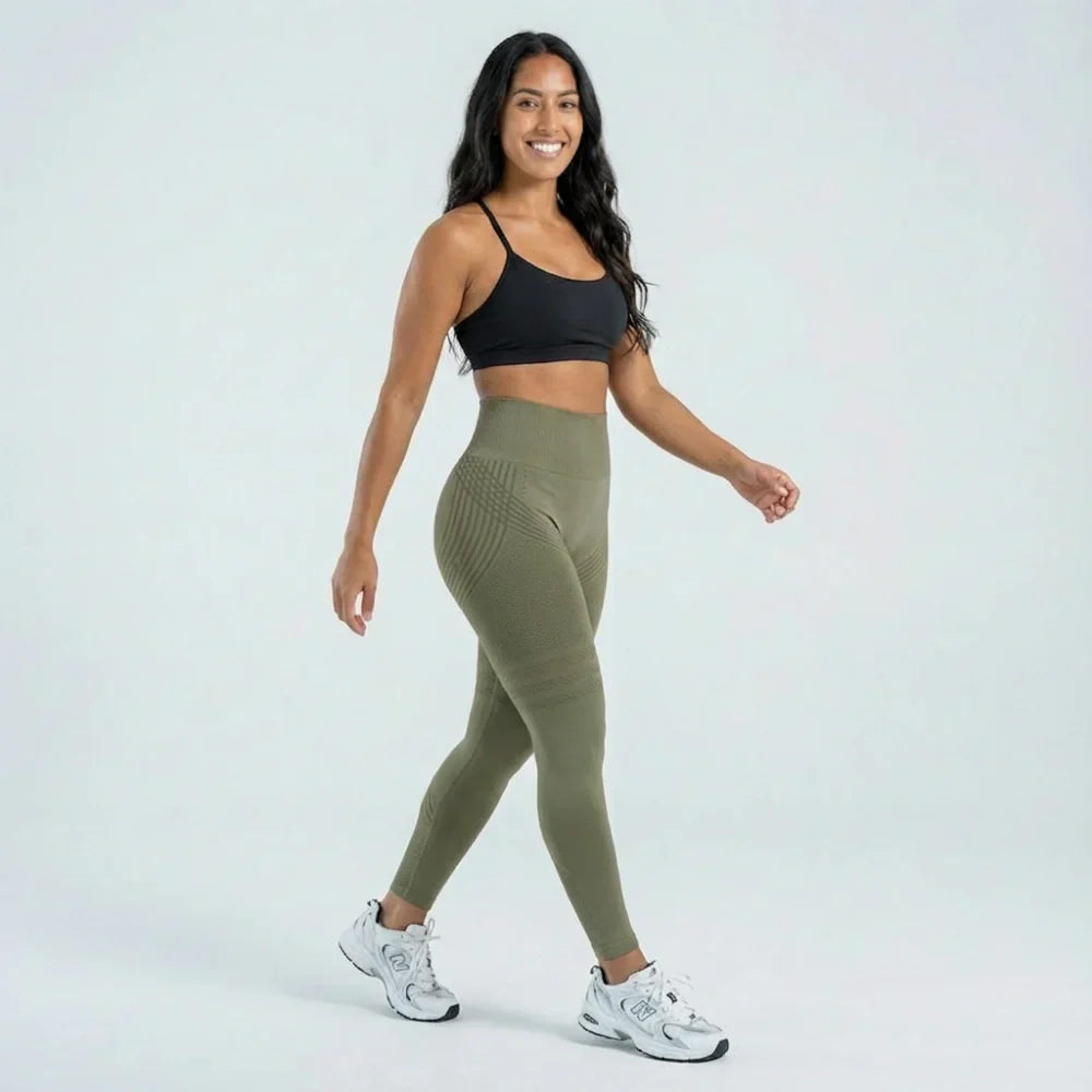 Oliron ShapeFlex™ 3D Leggings - Army Green