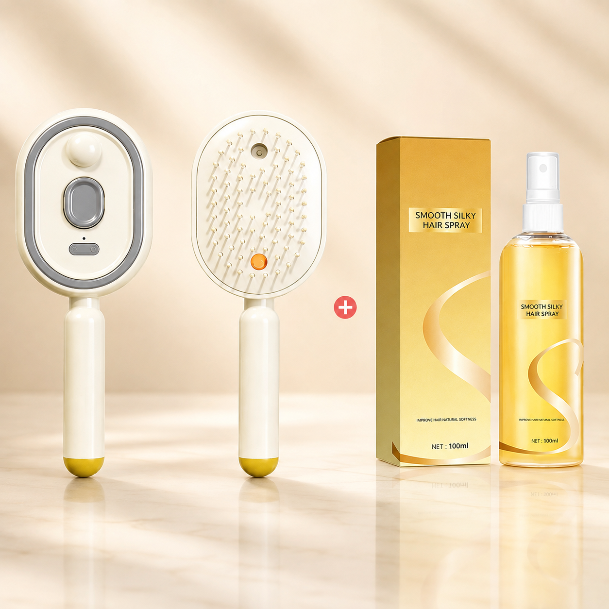 Oliron MistComb™ - Electric Spray & Scalp Massage Hair Brush