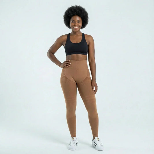Oliron ShapeFlex™ 3D Leggings - Brown Coffee