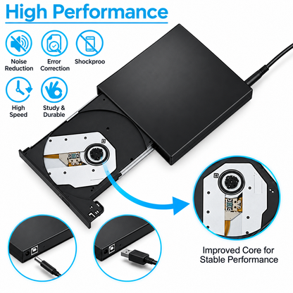 💿No Disc Drive on Your Laptop? Now You Do! External CD/DVD Burner 50% OFF📀