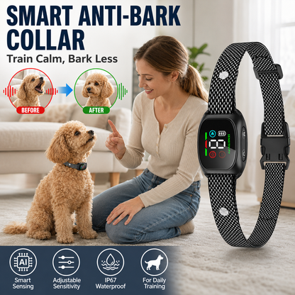 Anti Bark Collar – Smart anti‑false triggering filters out other barks.