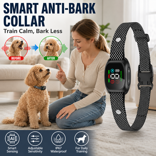 Anti Bark Collar – Smart anti‑false triggering filters out other barks.