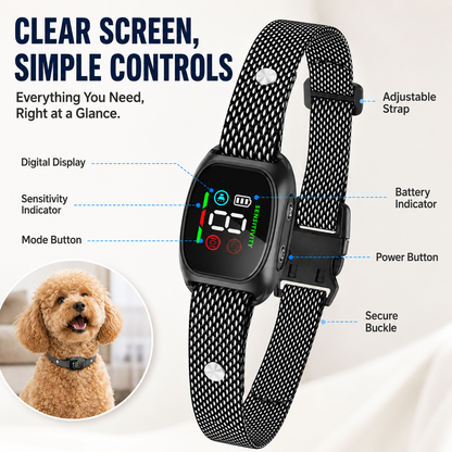 Anti Bark Collar – Smart anti‑false triggering filters out other barks.
