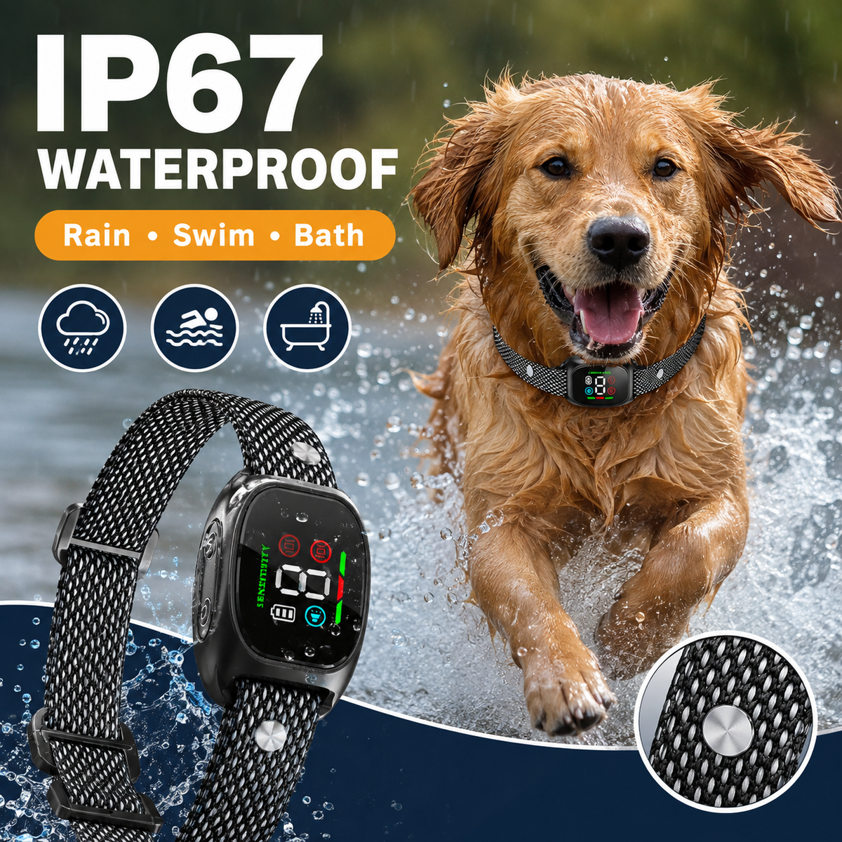 Anti Bark Collar – Smart anti‑false triggering filters out other barks.