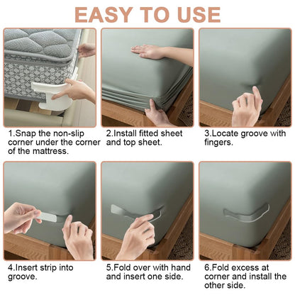 No-Slip Bed Corner Clips | 4-Pack