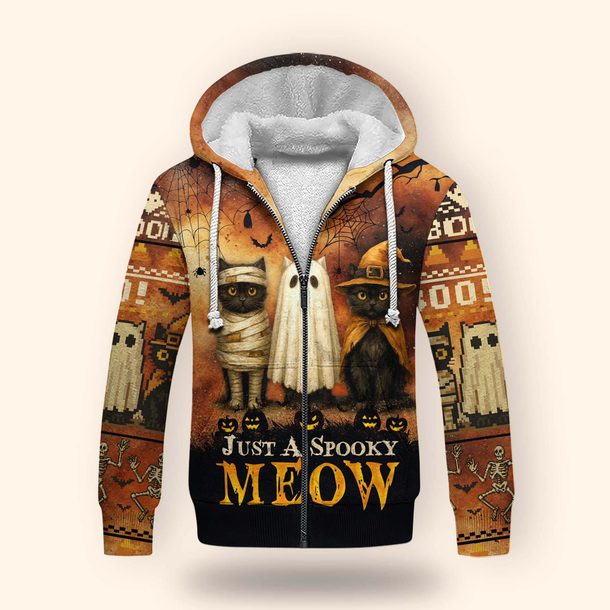 "Just a Spooky Meow" Cat Trio Shirt, Custom Choo