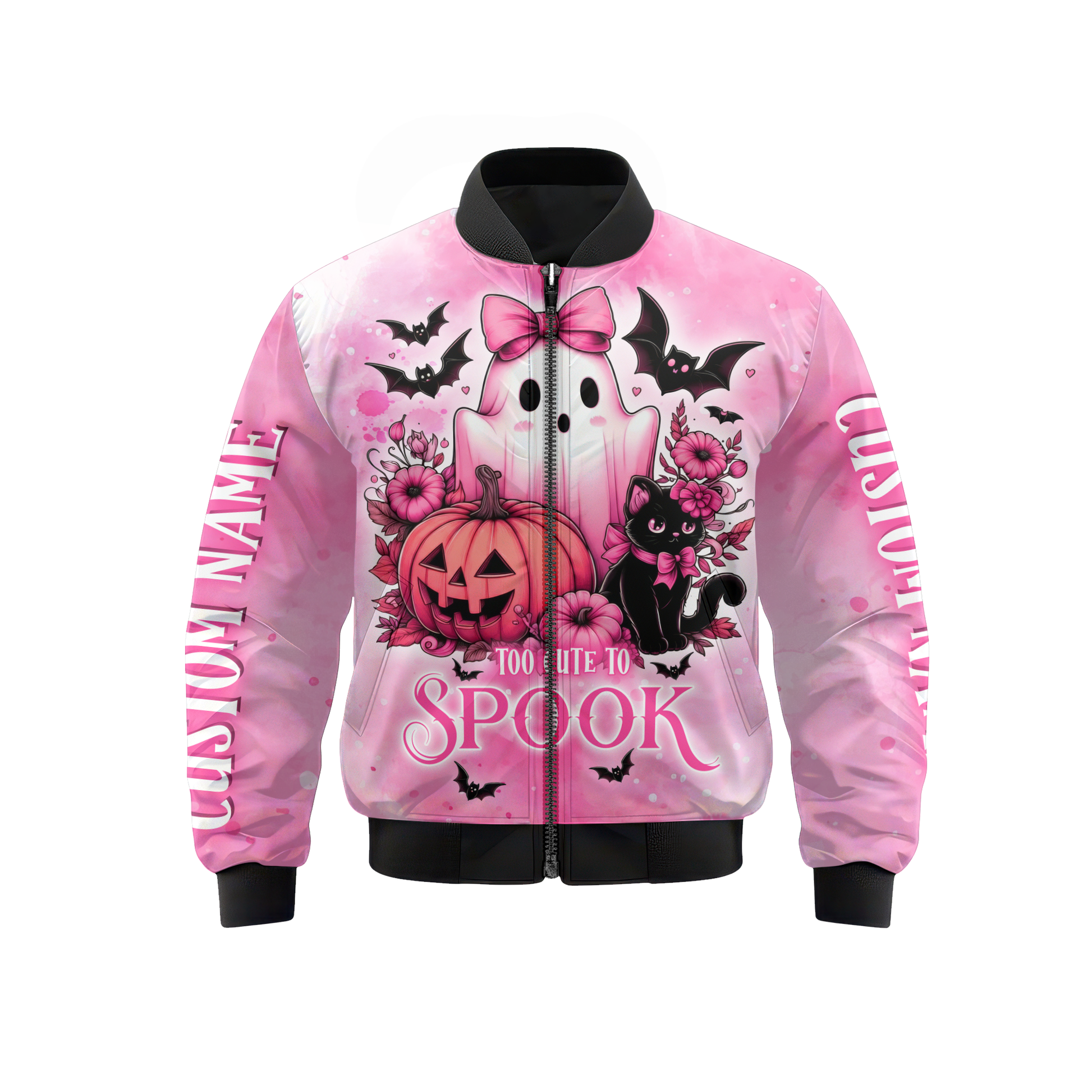 Personalized Cute Ghost Pink Halloween shirt, Custom Choo