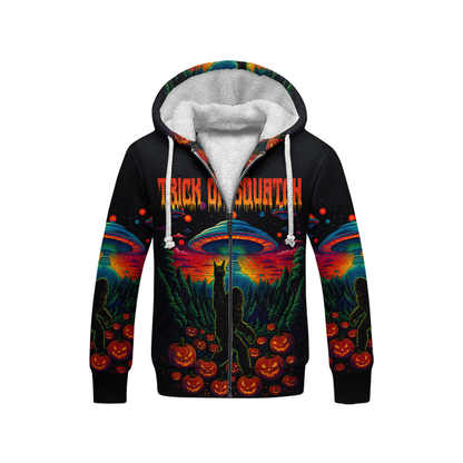 Psychedelic Bigfoot & Alien Abduction Halloween Shirt, Custom Choo