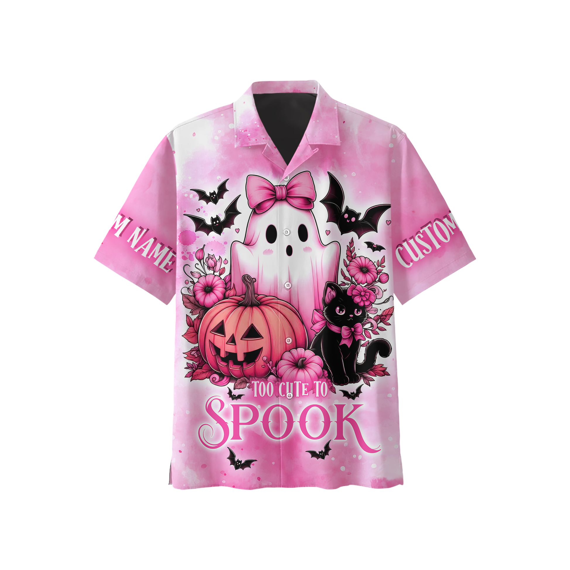 Personalized Cute Ghost Pink Halloween shirt, Custom Choo