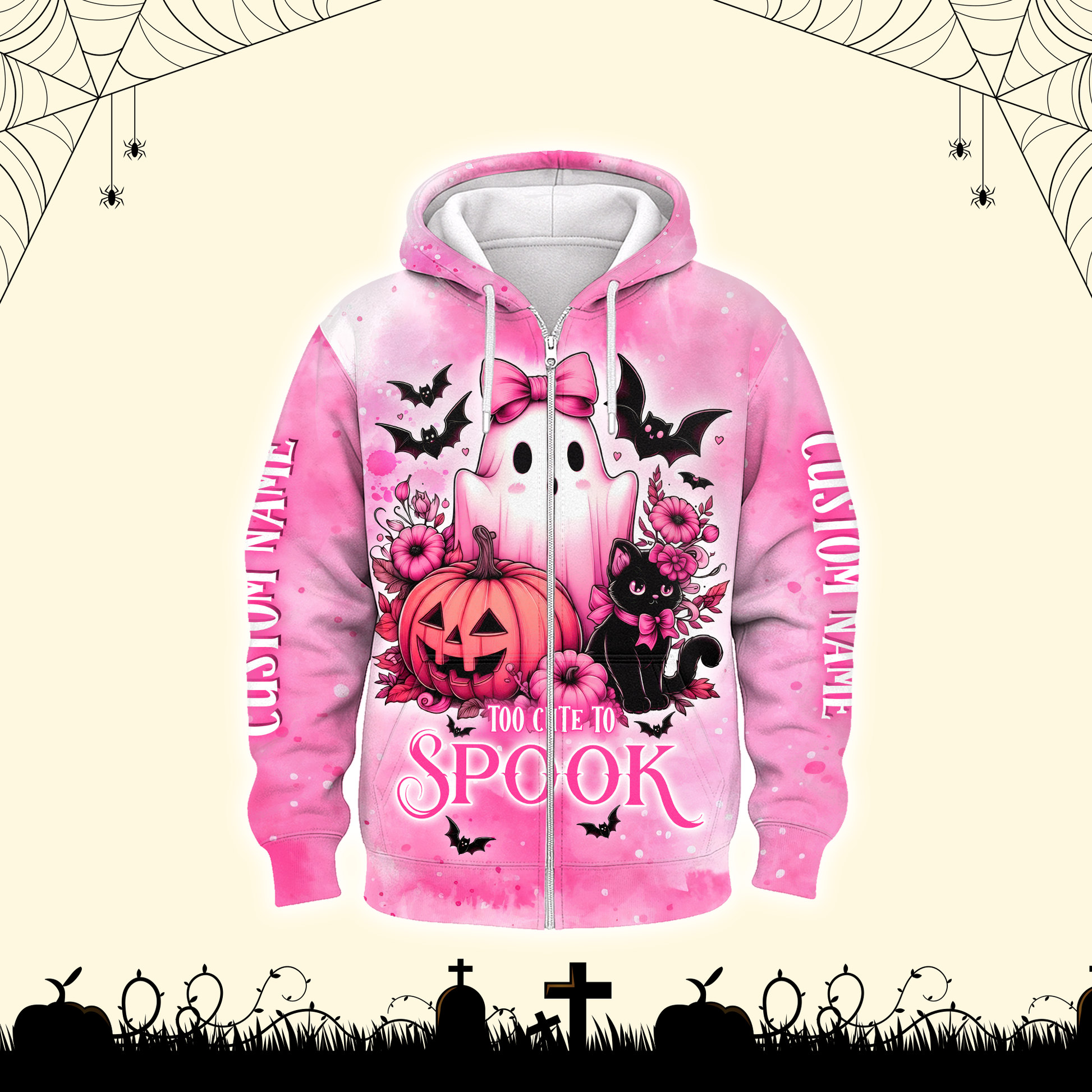 Personalized Cute Ghost Pink Halloween shirt, Custom Choo