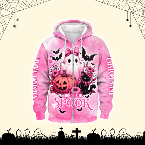 Personalized Cute Ghost Pink Halloween shirt, Custom Choo