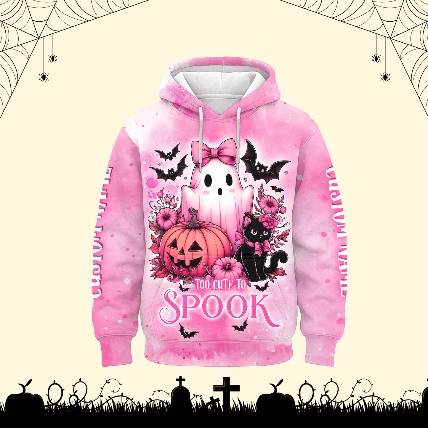 Personalized Cute Ghost Pink Halloween shirt, Custom Choo