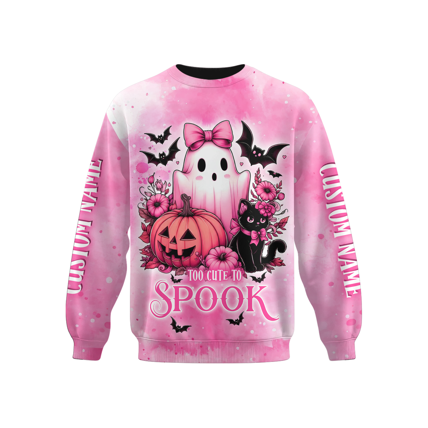 Personalized Cute Ghost Pink Halloween shirt, Custom Choo