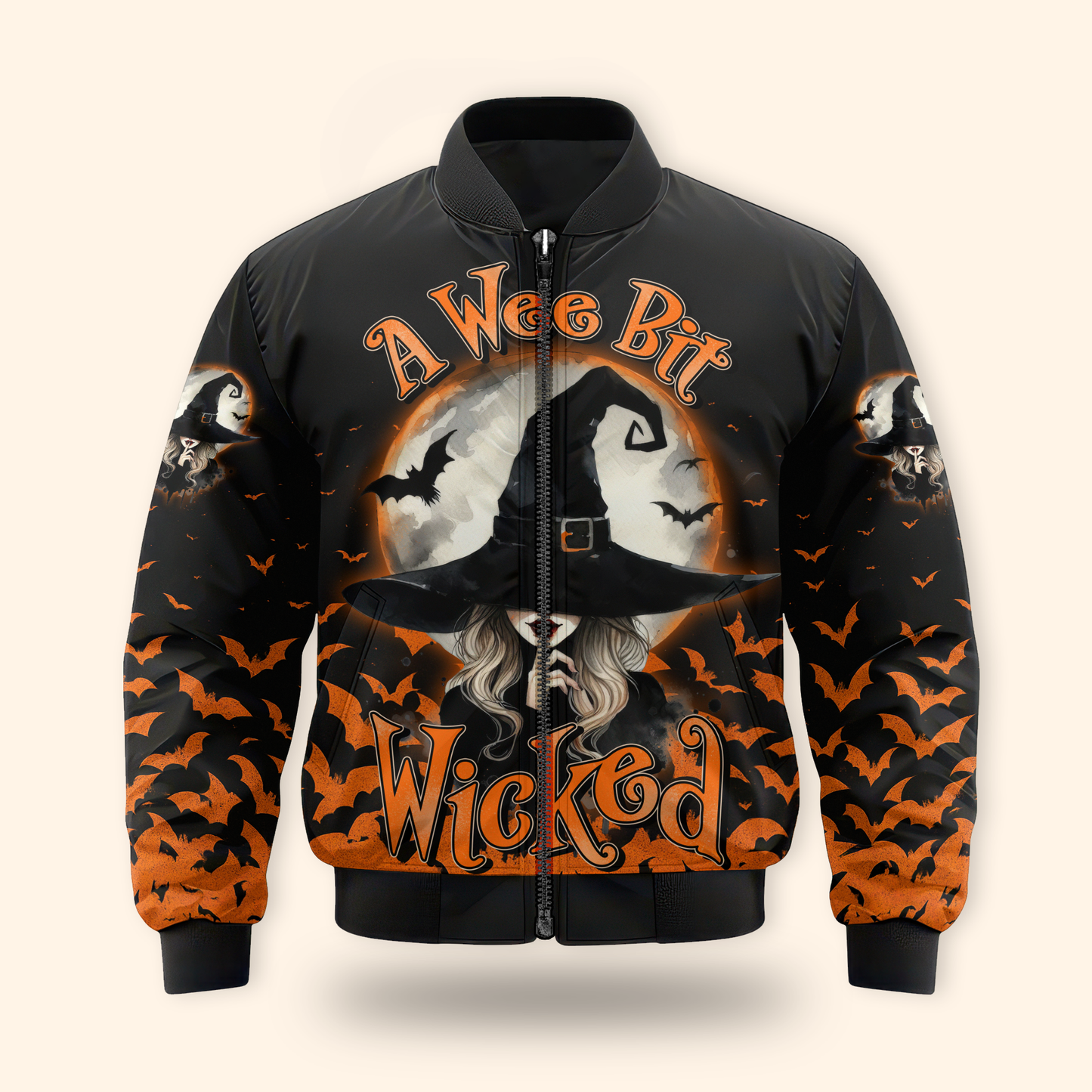 "A Wee Bit Wicked" Halloween Witch 3D Shirt, Custom Choo
