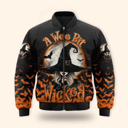 "A Wee Bit Wicked" Halloween Witch 3D Shirt, Custom Choo
