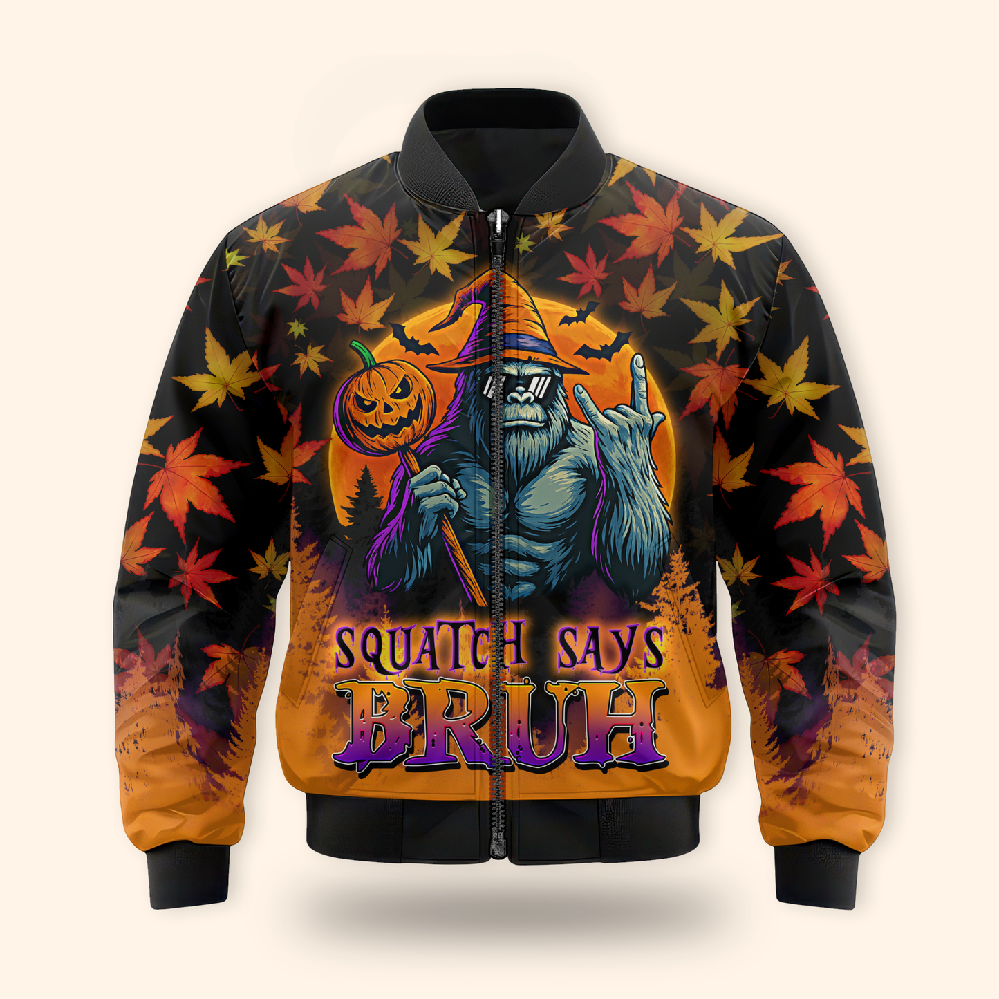 Bigfoot Witch Halloween Pumpkin shirt, Custom Choo