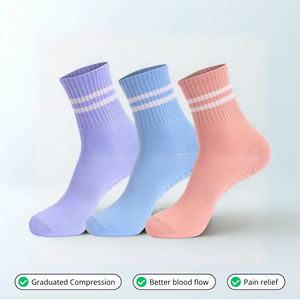 3-Pair of 3D Compression color socks