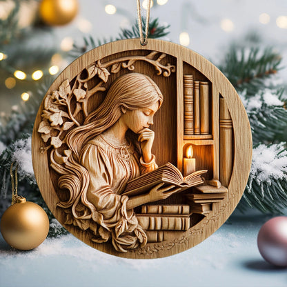 Bestchoo 2D Acrylic Ornament Enchanted Reader's