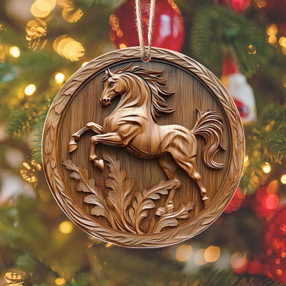 Bestchoo 2D Acrylic Ornament Galloping Grace Horse