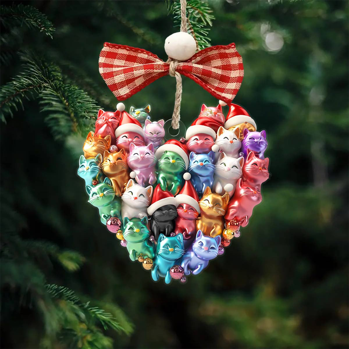 Bestchoo 2D Acrylic Ornament  Cats In My Heart