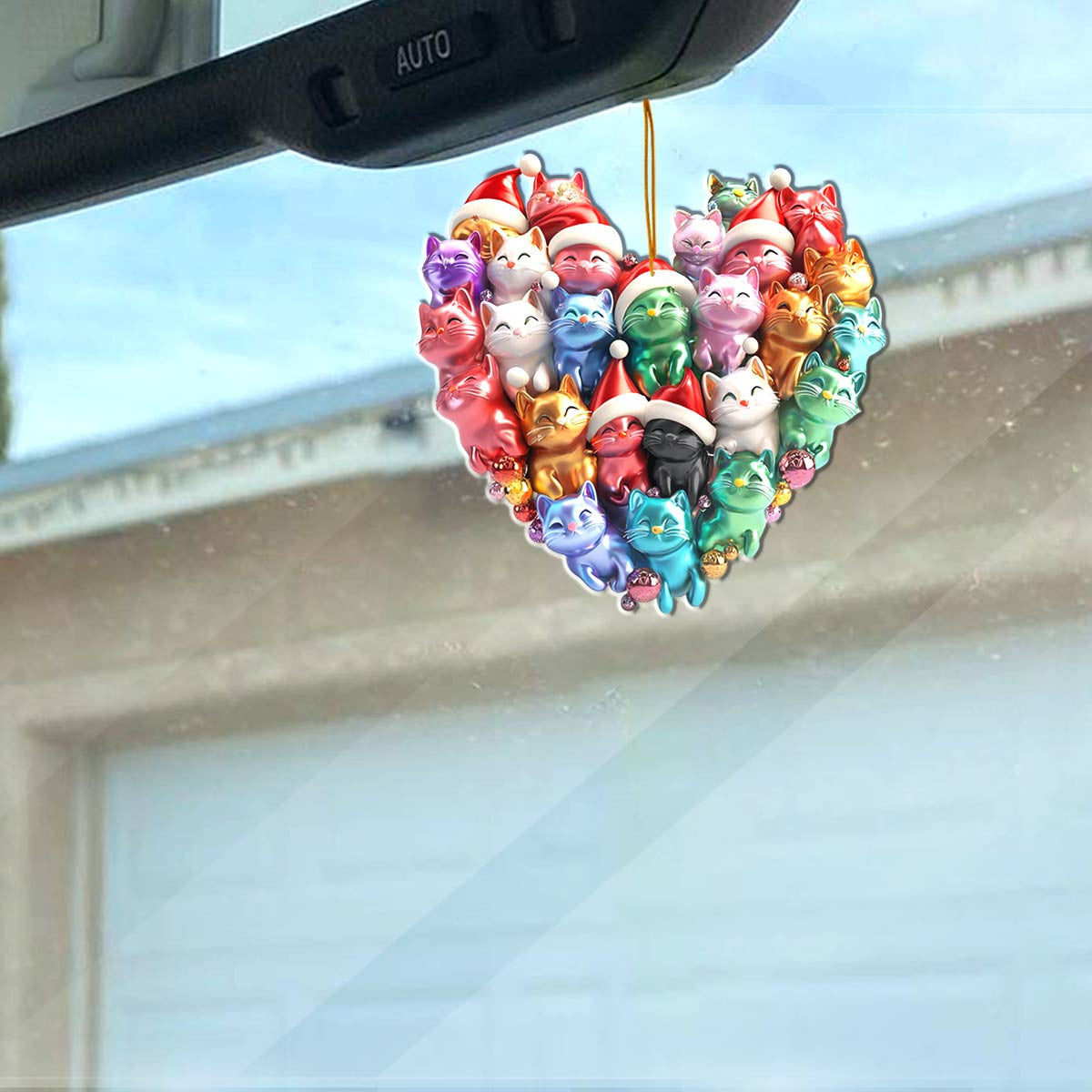 Bestchoo 2D Acrylic Ornament  Cats In My Heart