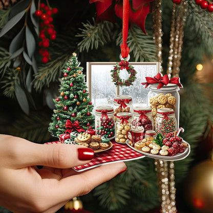 Bestchoo 2D Acrylic Ornament Holiday Cookie Haven