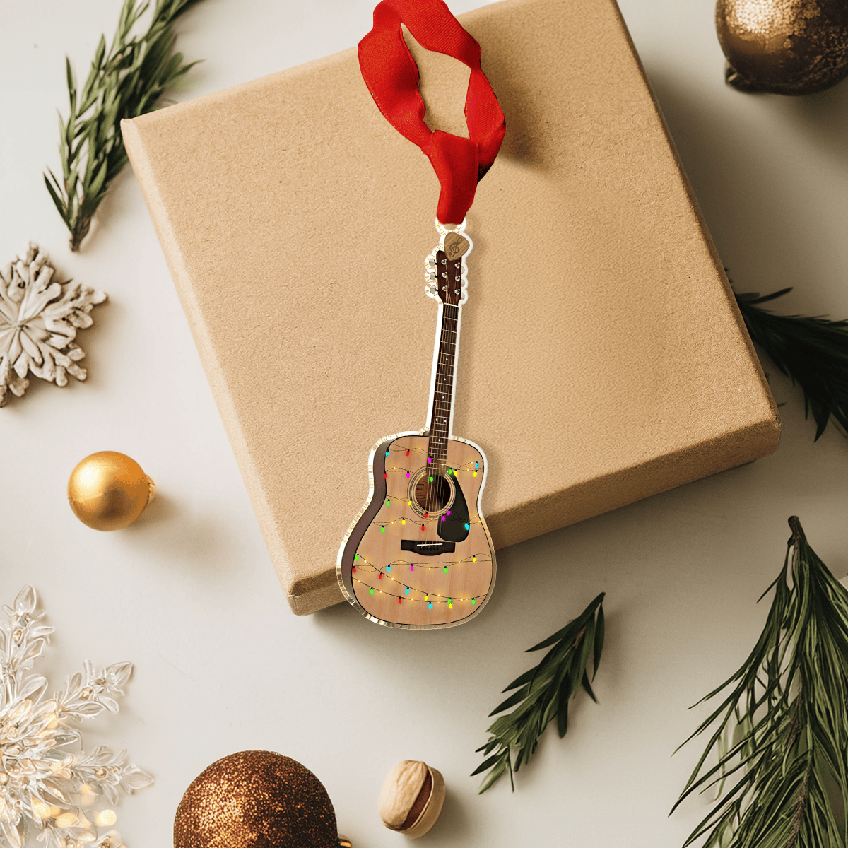 Bestchoo 2D Acrylic Ornament My First Acoustic Guitar