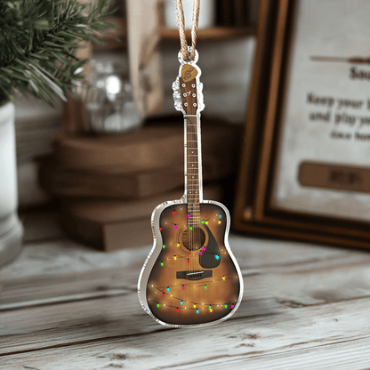 Bestchoo 2D Acrylic Ornament My First Acoustic Guitar