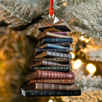 Bestchoo 2D Acrylic Ornament - Tower of Books