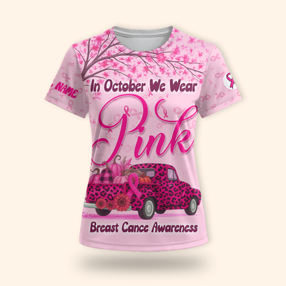 "In October We Wear Pink" Custom shirt, Custom Choo