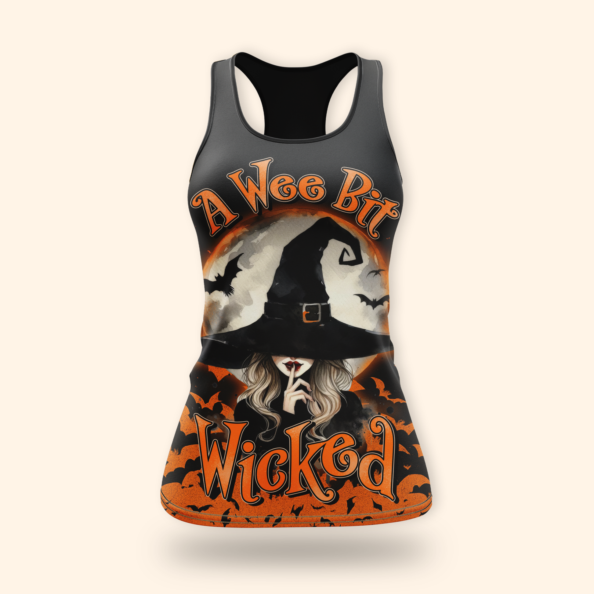"A Wee Bit Wicked" Halloween Witch 3D Shirt, Custom Choo