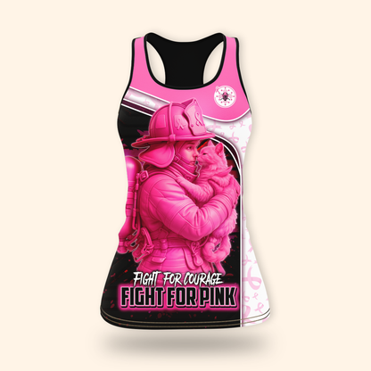 Firefighter Breast Cancer Awareness shirt, Custom Choo