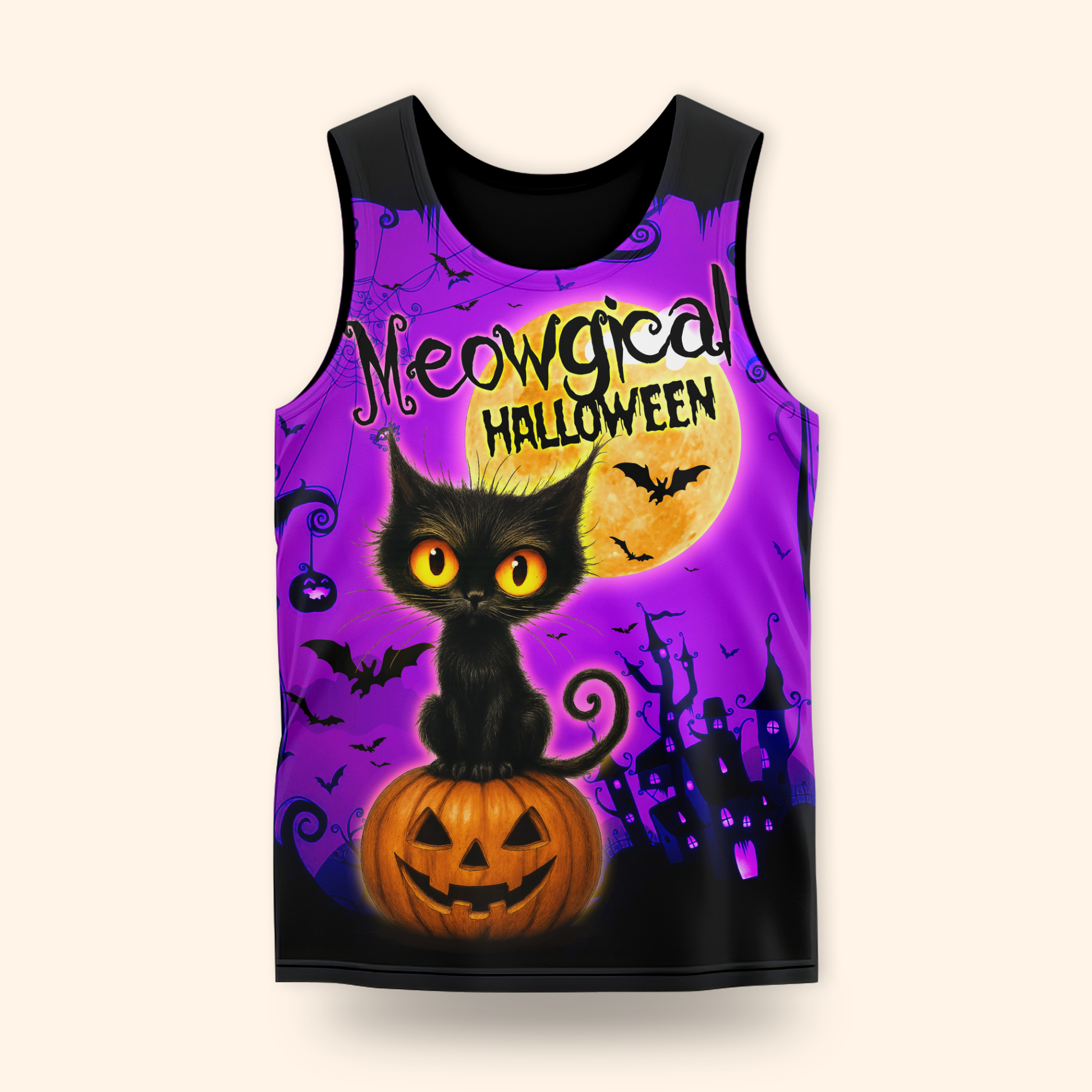 Personalized "Meowgical Halloween" Black Cat shirt, Custom Choo