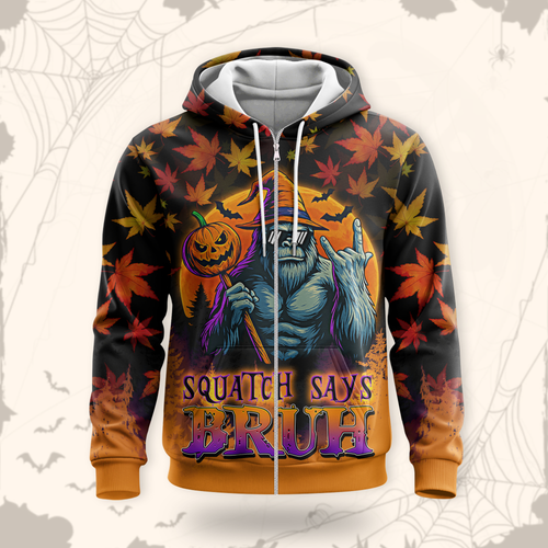 Bigfoot Witch Halloween Pumpkin shirt, Custom Choo